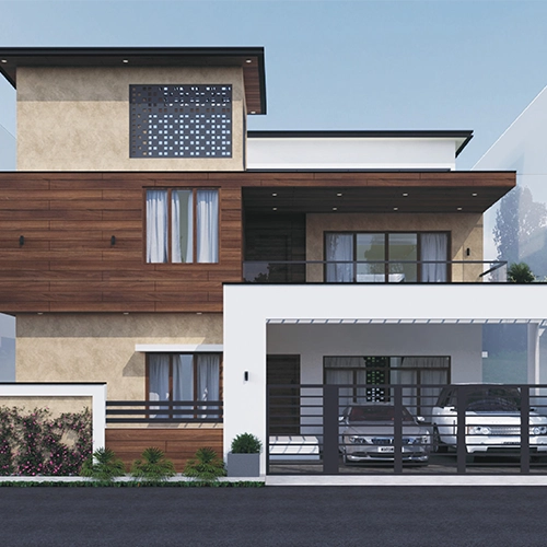 A contemporary design with an open layout that blends comfort, creating a serene living space.