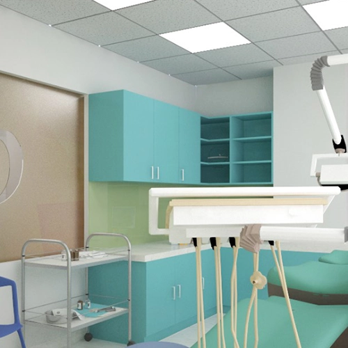 Modern, hygienic, and comfortable dental clinic design ensuring a relaxing experience for patients.